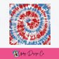 Silver Americana Tie Dye #135 Pattern Sheet