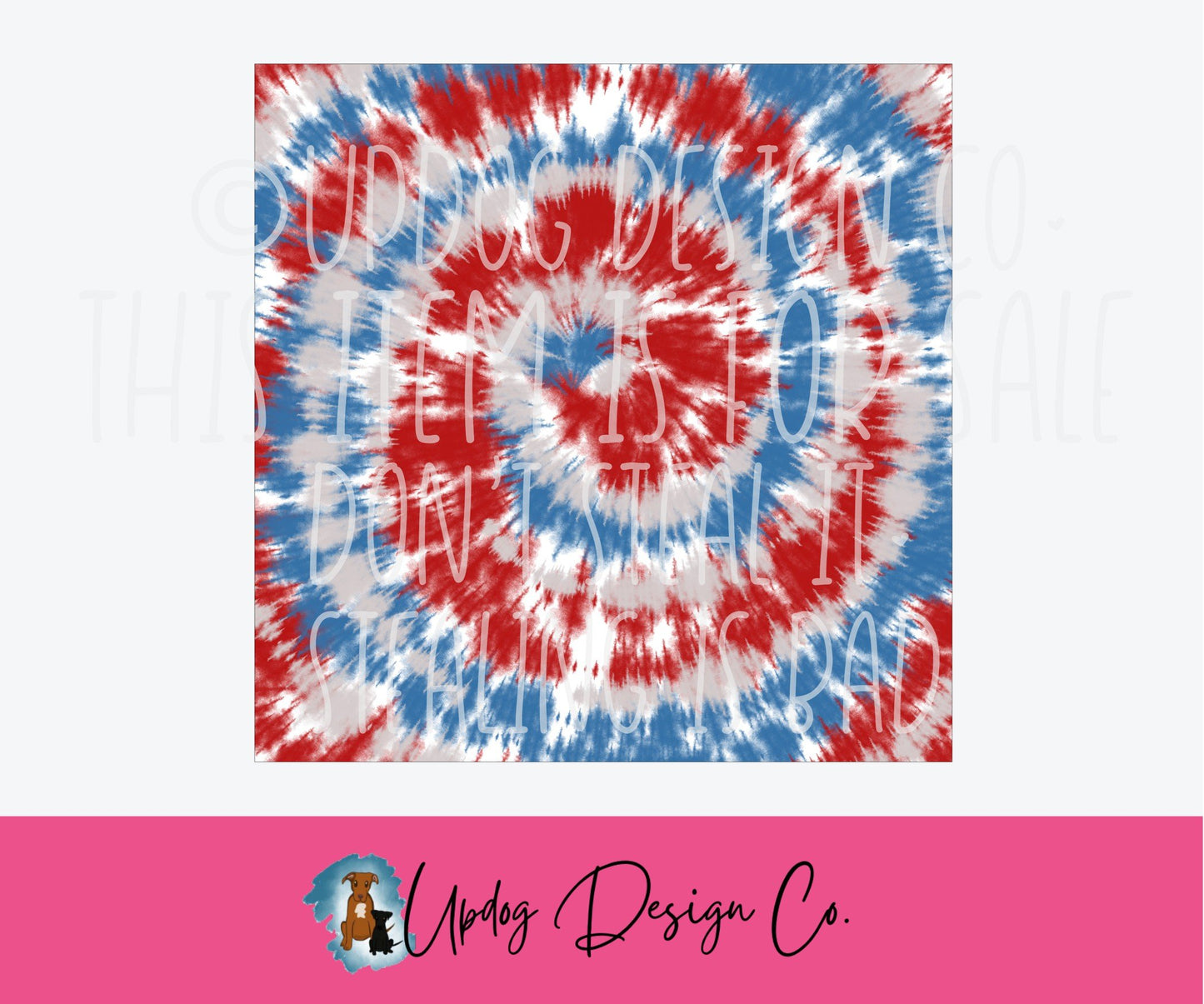 Silver Americana Tie Dye #135 Pattern Sheet