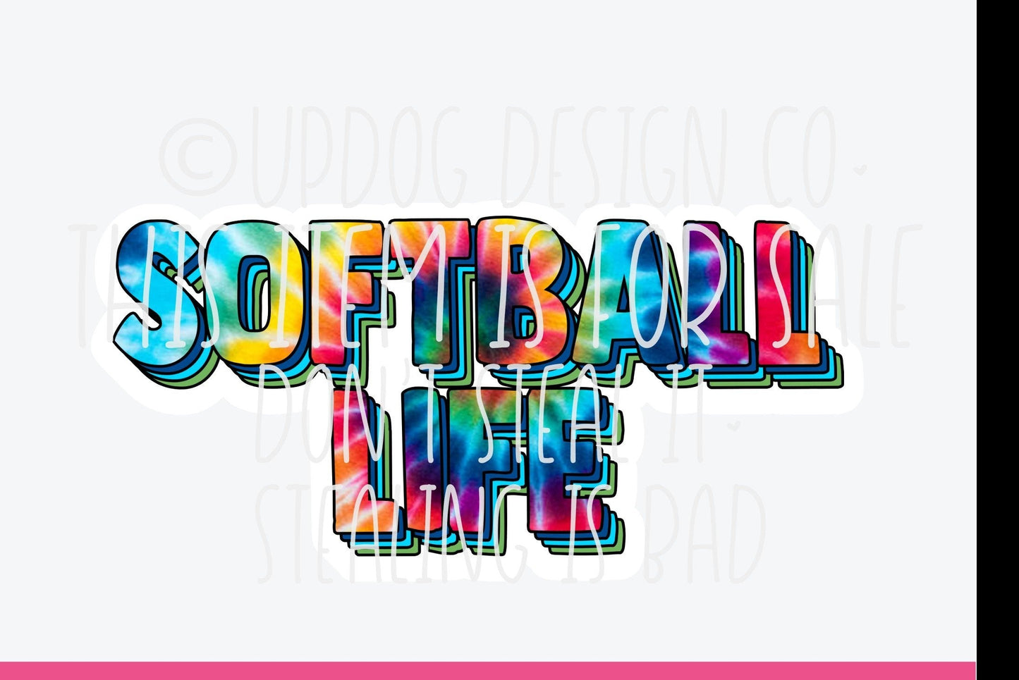 softball life car decal