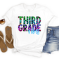 Third Grade Vibes Transfer Colorful Leopard